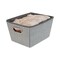 Simplify Storage Bin, Plastic, HGrey, 13 in H, 10.8 in W, 13 in L 25434-HEATHER - alternate 3